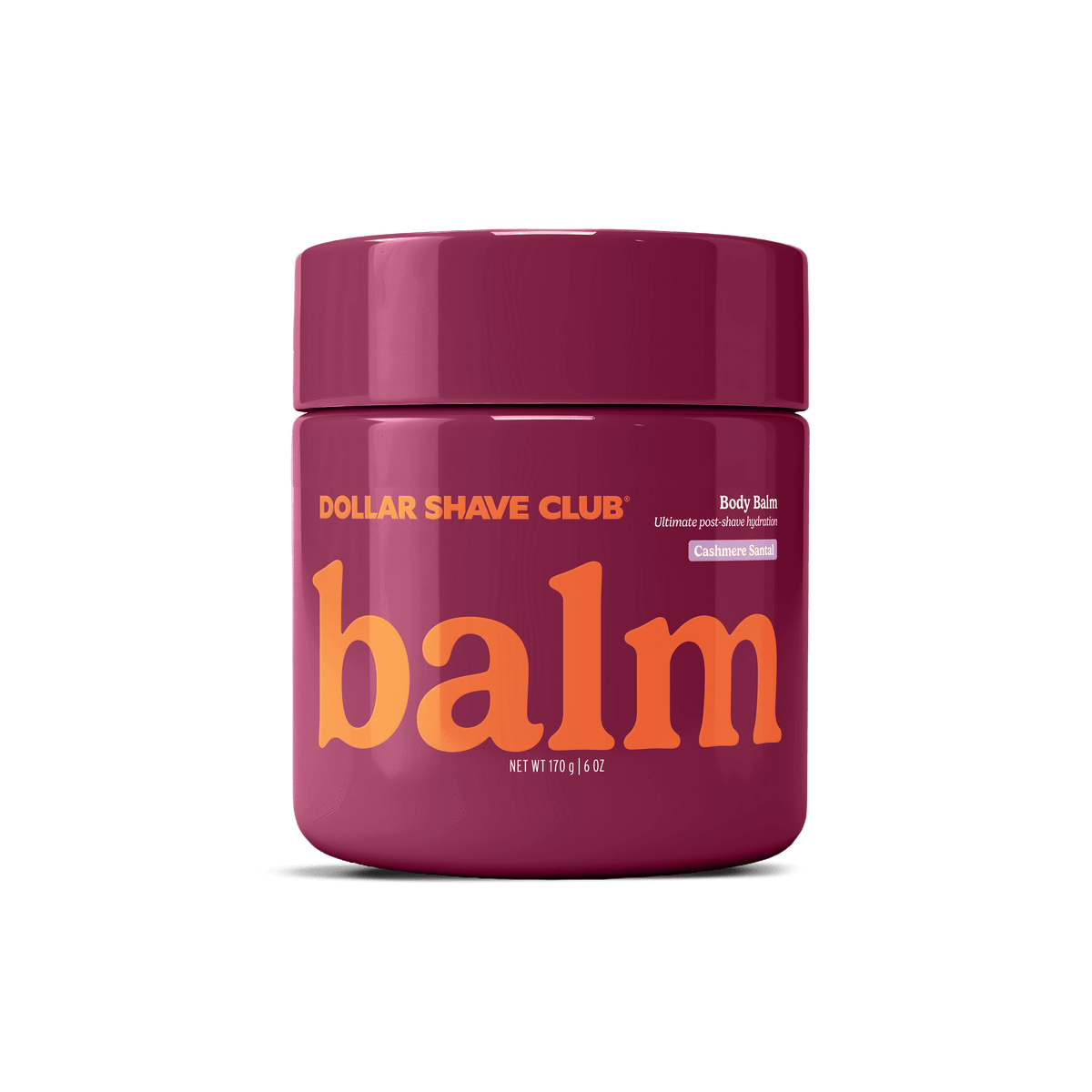 Dollar Shave Club Shave Balm Cashmere Santal red tub