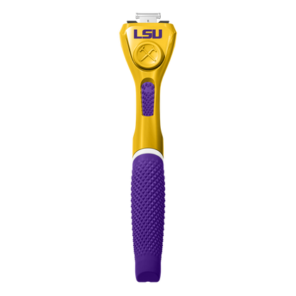 Gold and purple tool with LSU branding on a white background