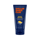 Dollar Shave Club shave butter tube on a black background